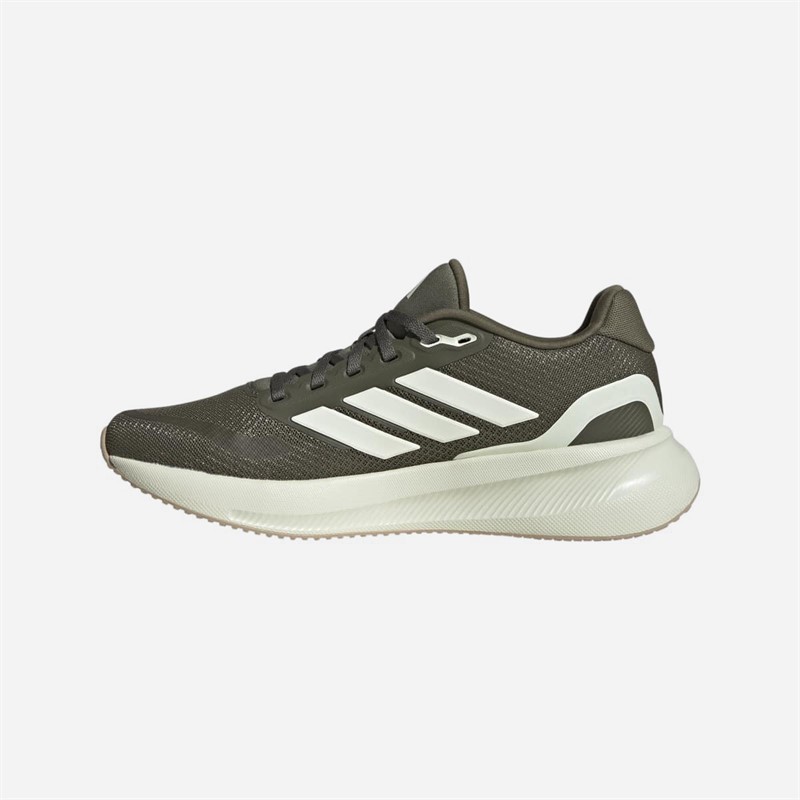 adidas Womens Runfalcon 5 Neutral Running Shoes Olive Strata/Ivory/Cloud White