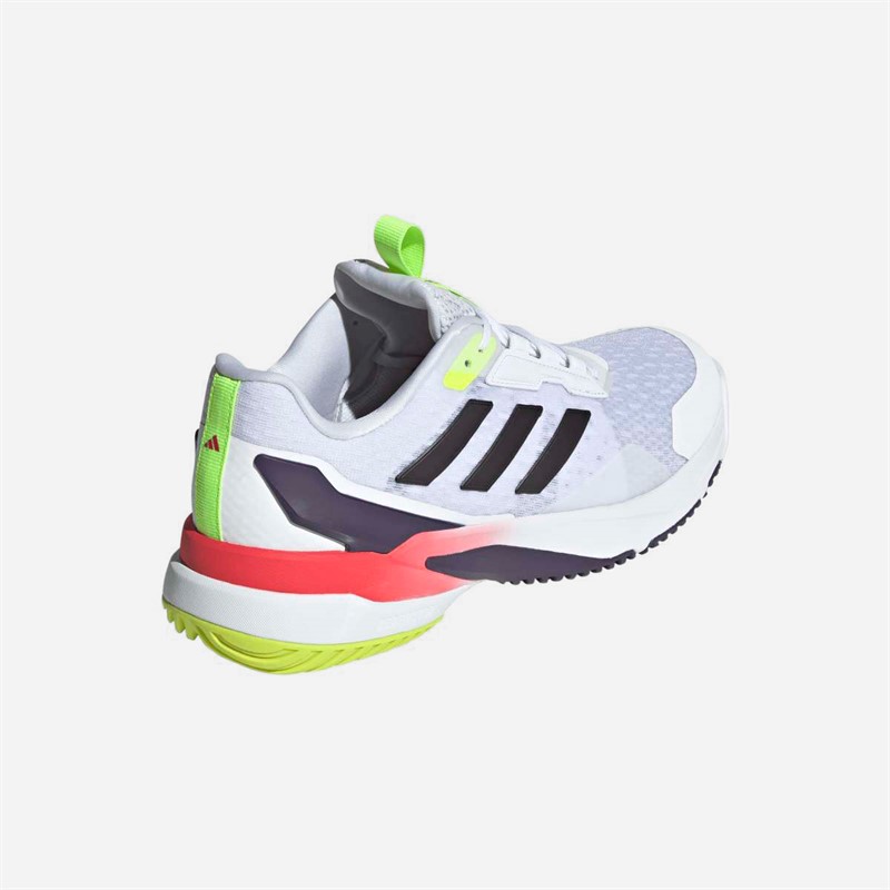 adidas Mens Crazyflight 6 Indoor Court Shoes Cloud White/Aurora Met/Semi Lucid Red