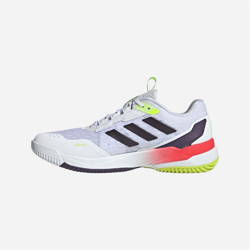 adidas Mens Crazyflight 6 Indoor Court Shoes Cloud White/Aurora Met/Semi Lucid Red