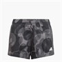 adidas Junior Girls Essentials Aeroready Seasonal Print Shorts Black/Carbon/Grey Six/Grey Five