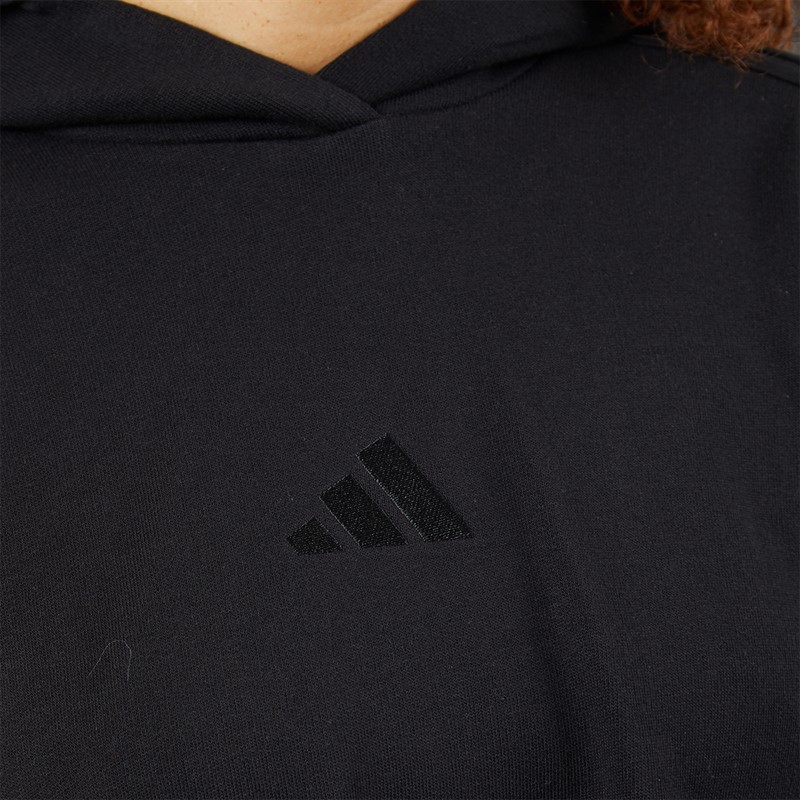 adidas Womens All SZN 3-Stripes Hoodie Black