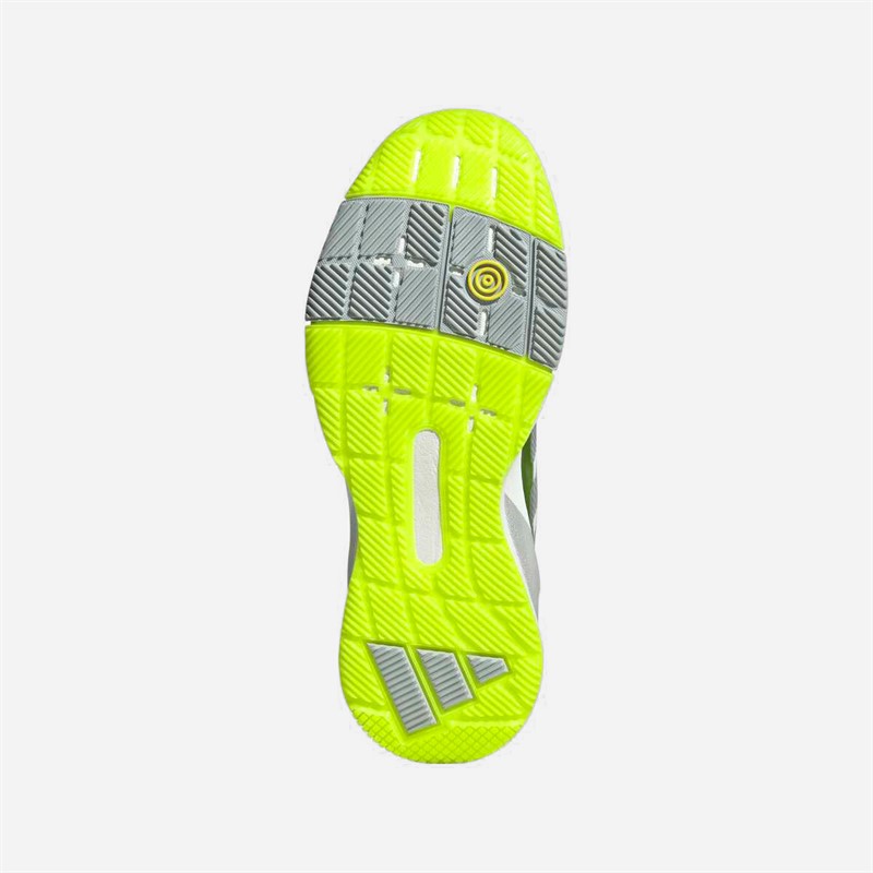 adidas Womens Crazyquick Lightstrike Padel Shoes Lucid Lemon/Wonder Silver/Silver Metallic