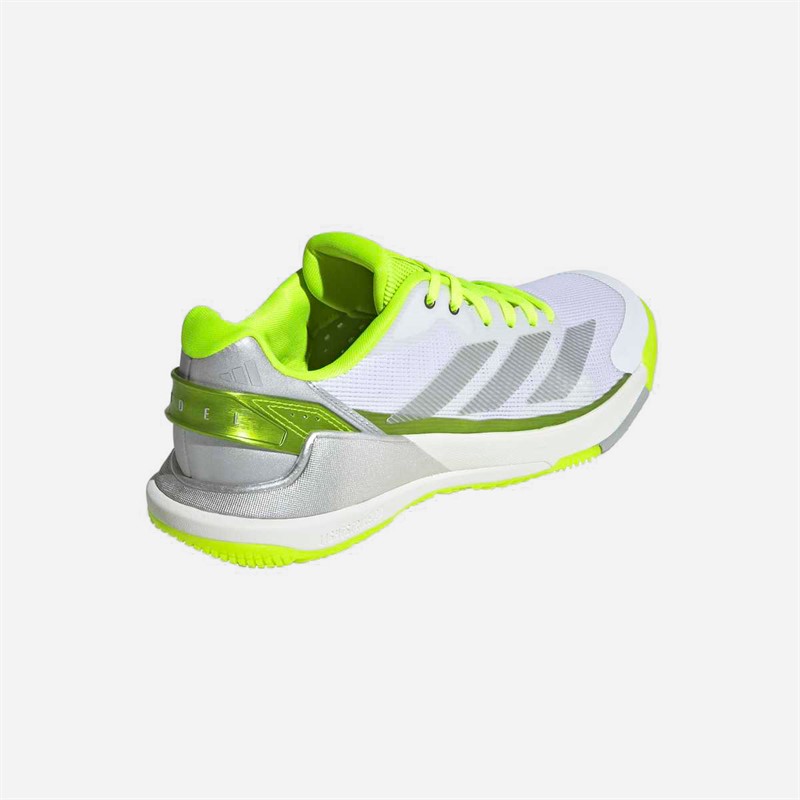 adidas Womens Crazyquick Lightstrike Padel Shoes Lucid Lemon/Wonder Silver/Silver Metallic
