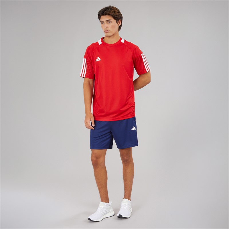 adidas Mens Train Essentials All Set Training Shorts Dark Blue/White