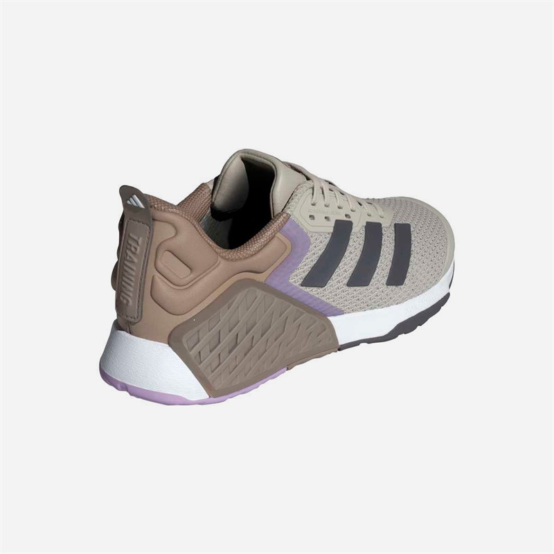 adidas Womens Dropset 3 Training Shoes Beige/Grey Strata/Powder Plum