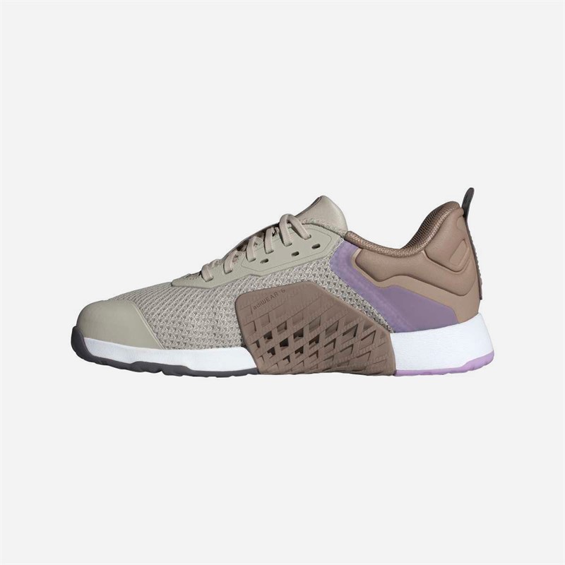 adidas Womens Dropset 3 Training Shoes Beige/Grey Strata/Powder Plum