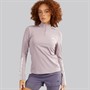 adidas Womens Hyperglam Training 1/4 Zip Top Preloved Fig/White