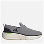 adidas Mens Cloudfoam Go Lounger Slip On Trainers Grey Three/Core Black/Off White