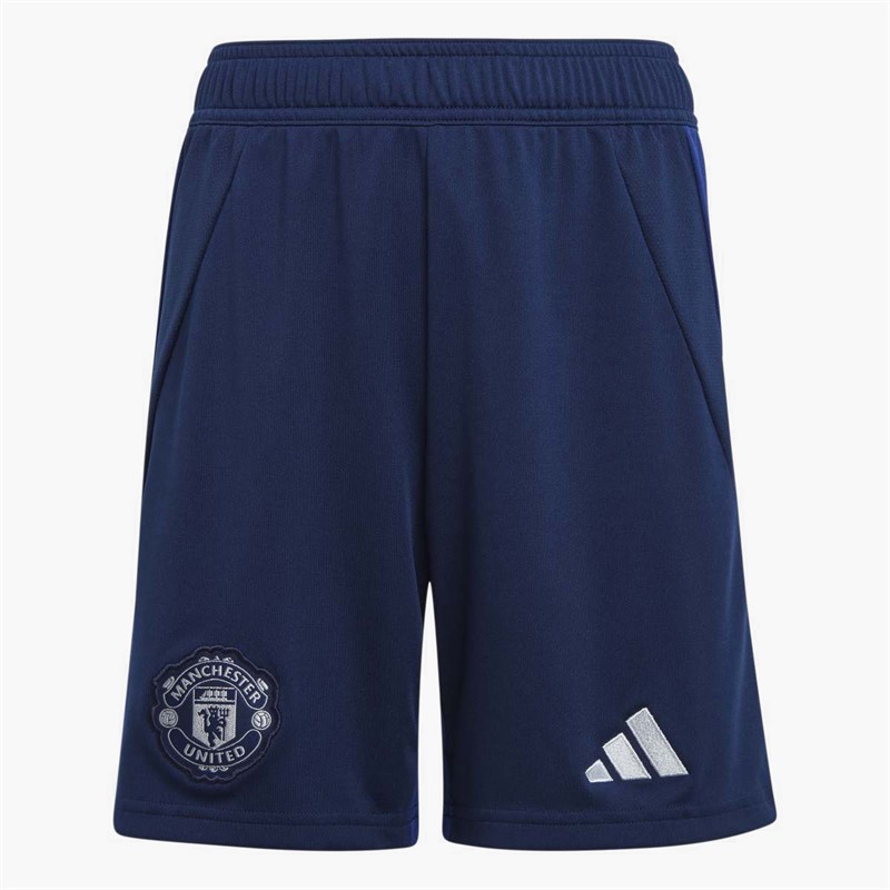 adidas Junior Boys MUFC Manchester United 24/2 Away Shorts Night Indigo