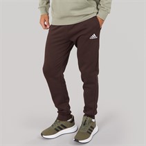 adidas Mens Essentials Tapered Fleece Joggers Shadow Brown