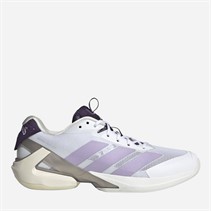 adidas Womens Adizero Ubersonic 5 Tennis Shoes Cloud White/Powder Plum/Aurora Plum