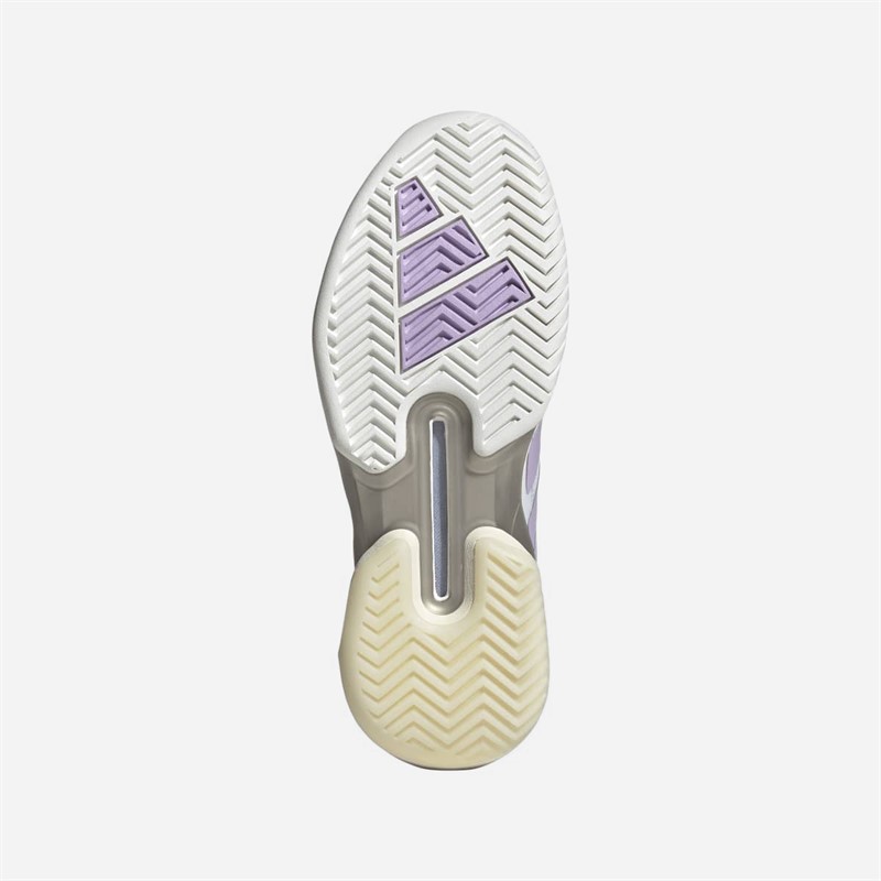 adidas Womens Adizero Ubersonic 5 Tennis Shoes Cloud White/Powder Plum/Aurora Plum