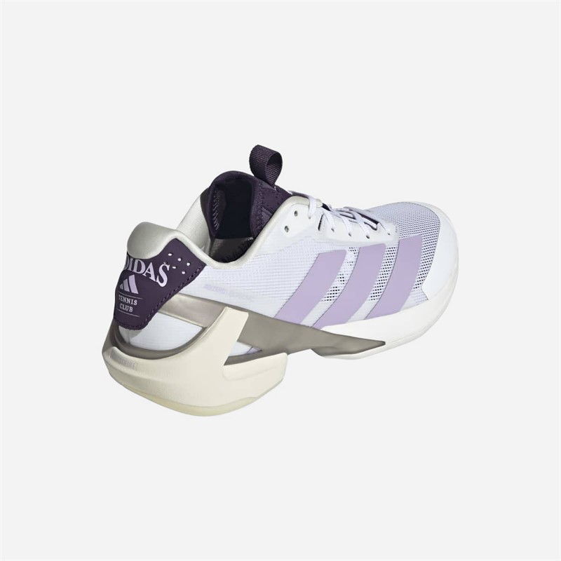 adidas Womens Adizero Ubersonic 5 Tennis Shoes Cloud White/Powder Plum/Aurora Plum