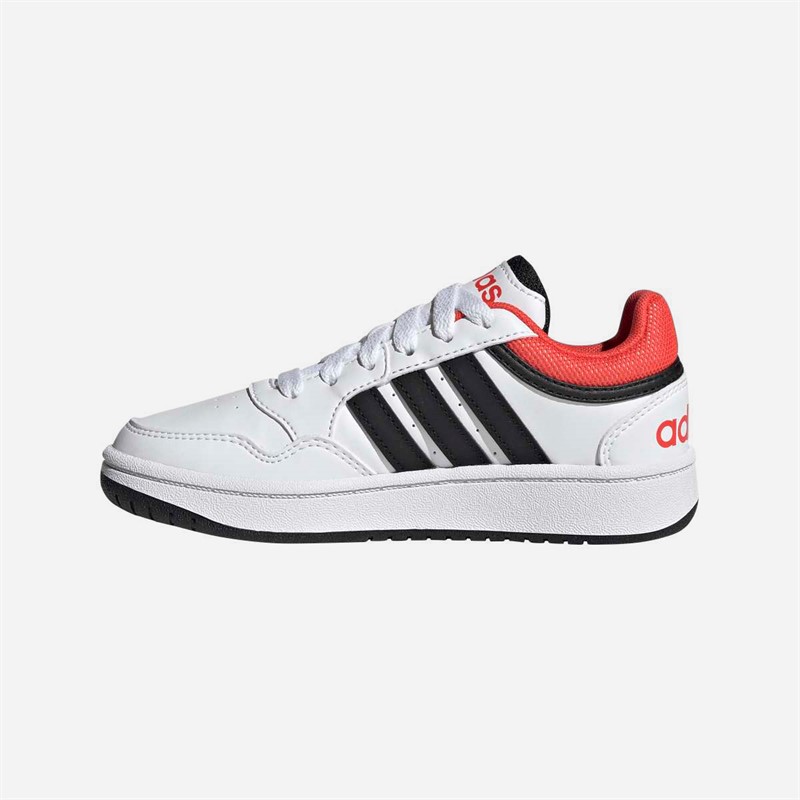 adidas Junior Hoops 3.0 Trainers Cloud White/Core Black/Bright Red