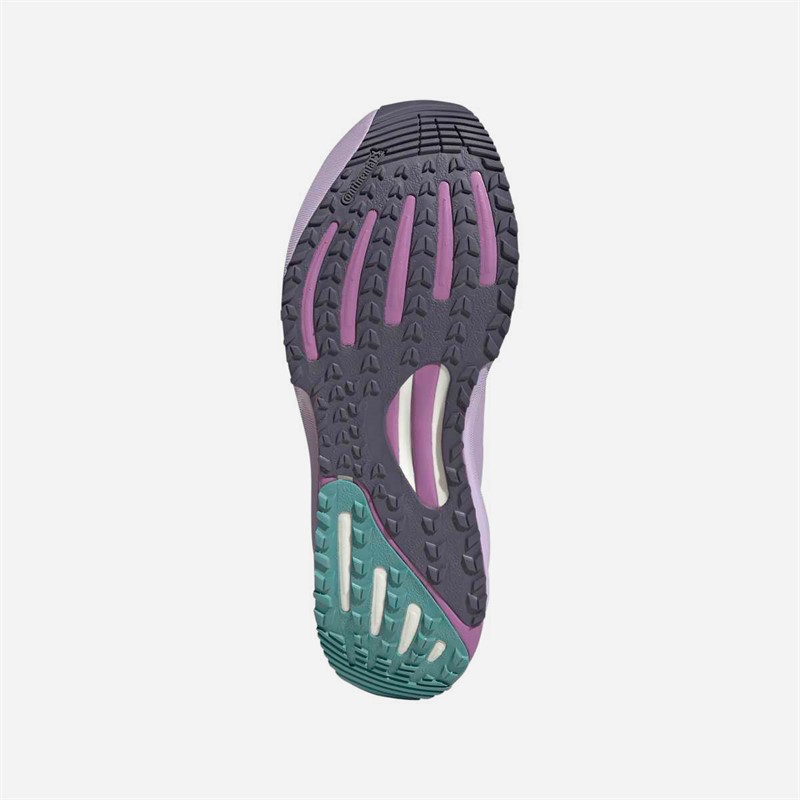 adidas Womens Supernova Rise Gore-Tex Waterproof Neutral Running Shoes Powder Plum/Silver Metallic/Mint Ton