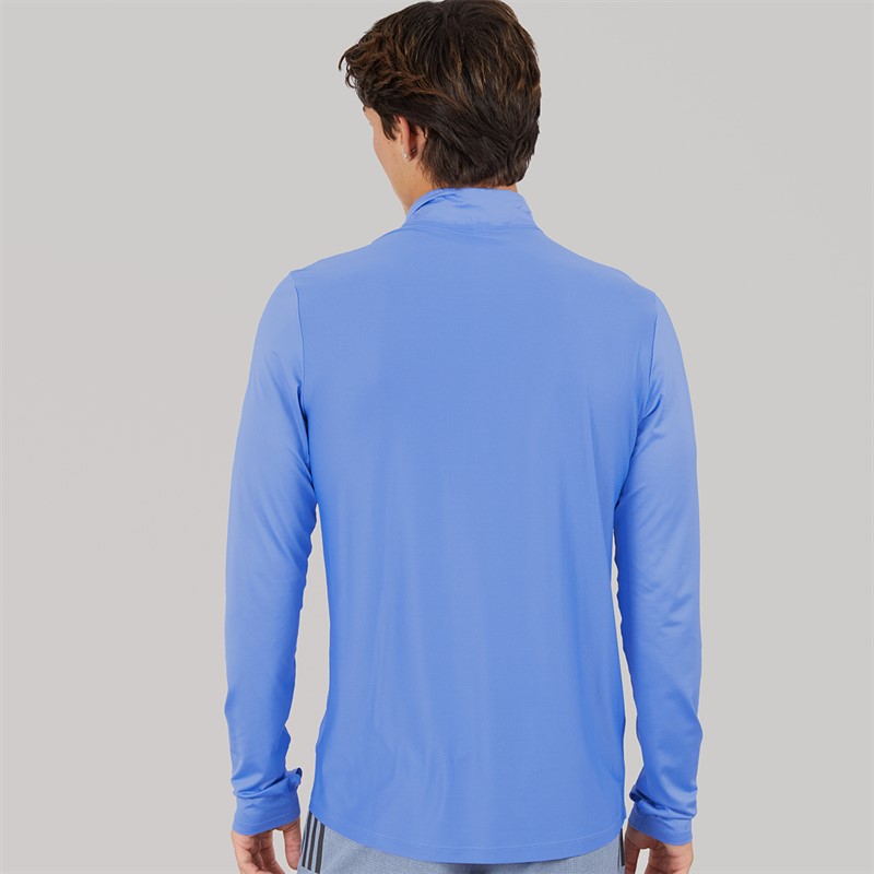 adidas Mens Own The Run Half Zip Running Top Blue Fusion