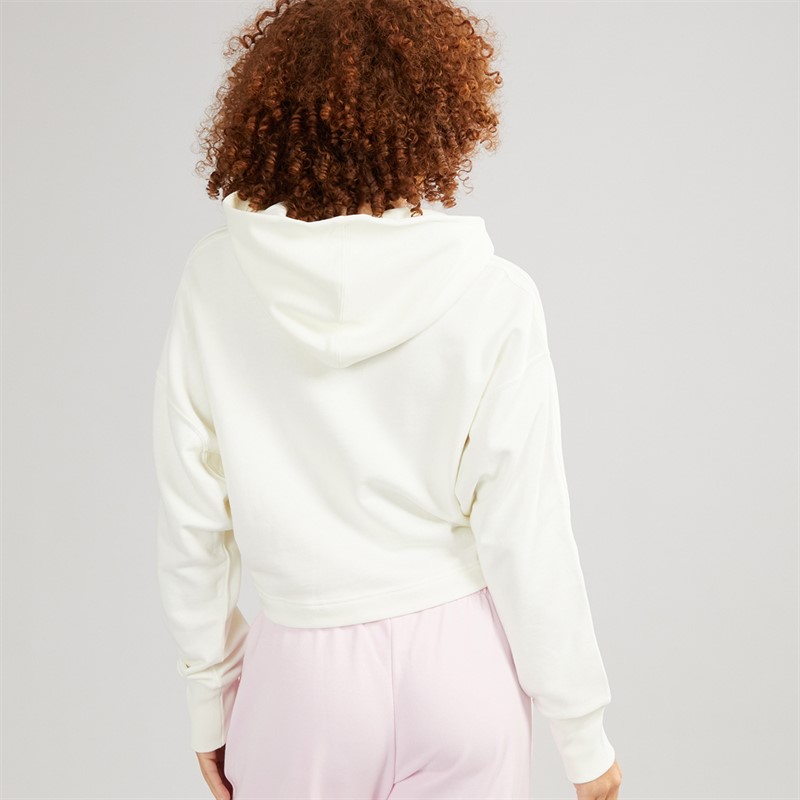 adidas Womens All SZN 3 Stripes Hoodie Off White