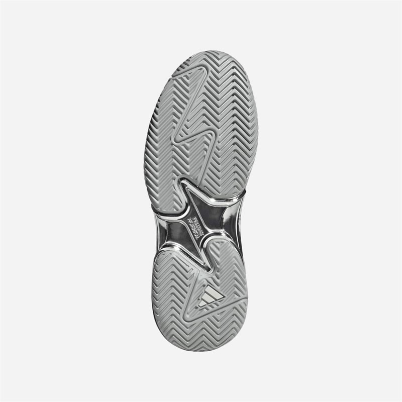 adidas Mens Barricade 13 Silver Edition Tennis Shoes Silver Metallic/Silver Metallic/Dash Grey