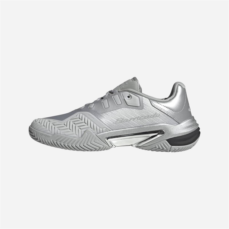 adidas Mens Barricade 13 Silver Edition Tennis Shoes Silver Metallic/Silver Metallic/Dash Grey