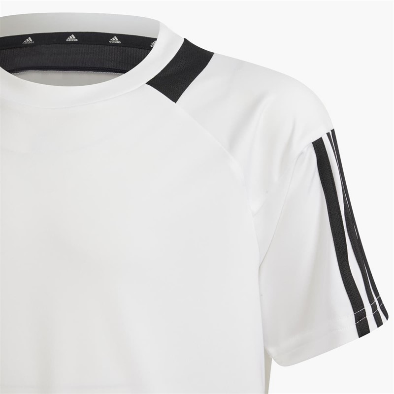 adidas Boys Sereno T-Shirt White/Black