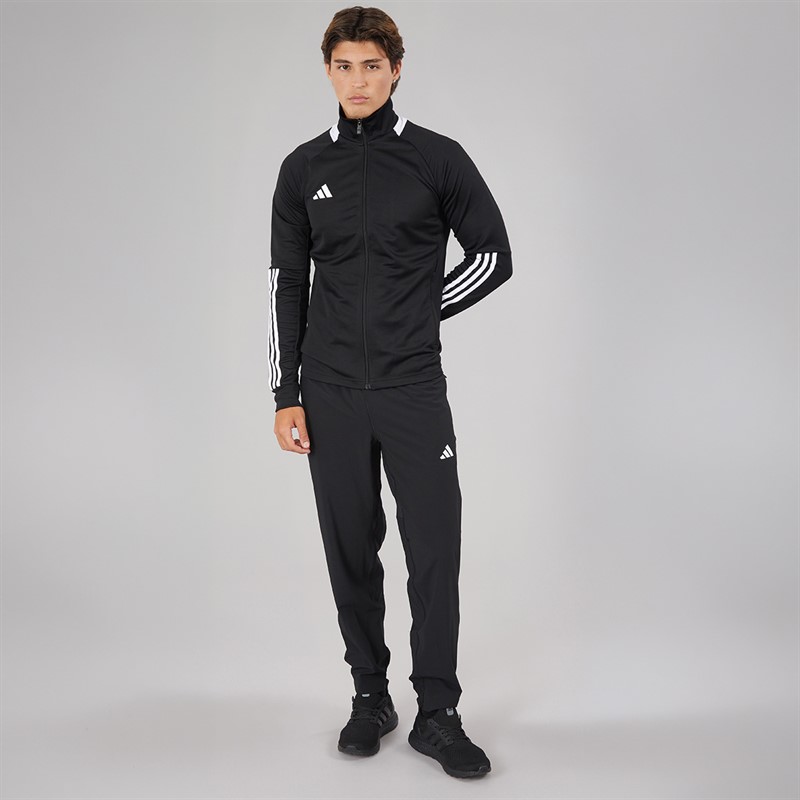 adidas Mens Train Essentials Track Pants Black/White