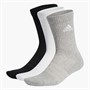adidas Sportswear Cushioned Three Pack Crew Socks Medium Grey Heather/White/Black