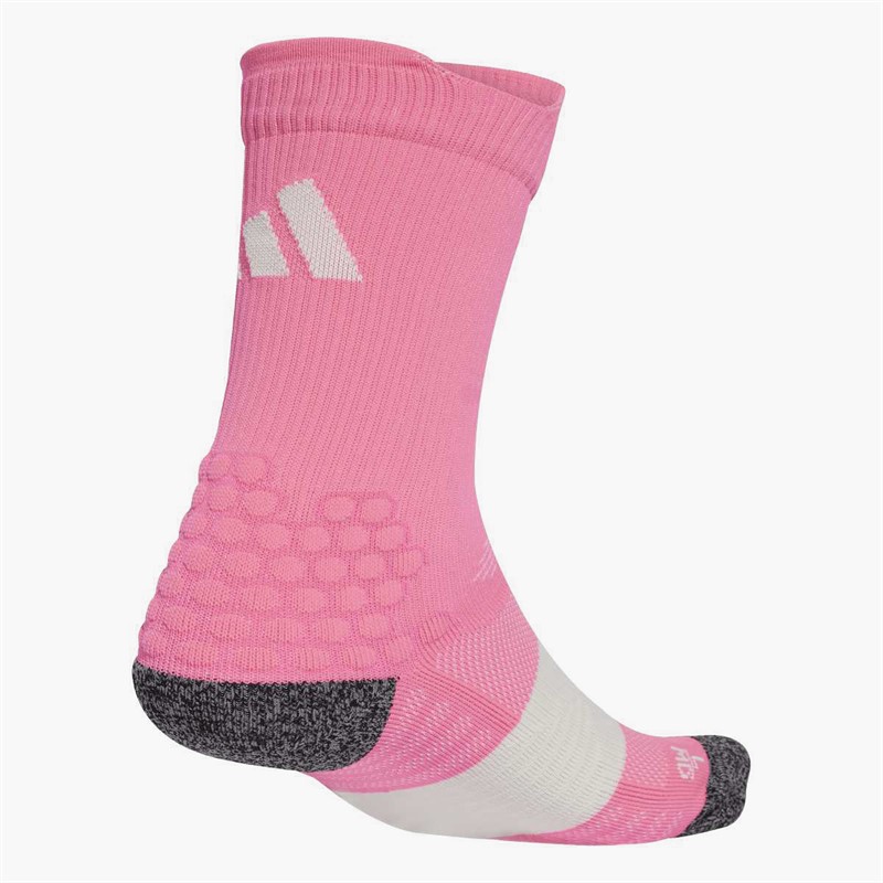adidas Runxboost Cushioned Running Crew Socks Lucid Pink/Orbit Grey