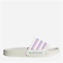 adidas Junior Adilette Shower Sliders Off White/Bliss Lilac/Halo Mint