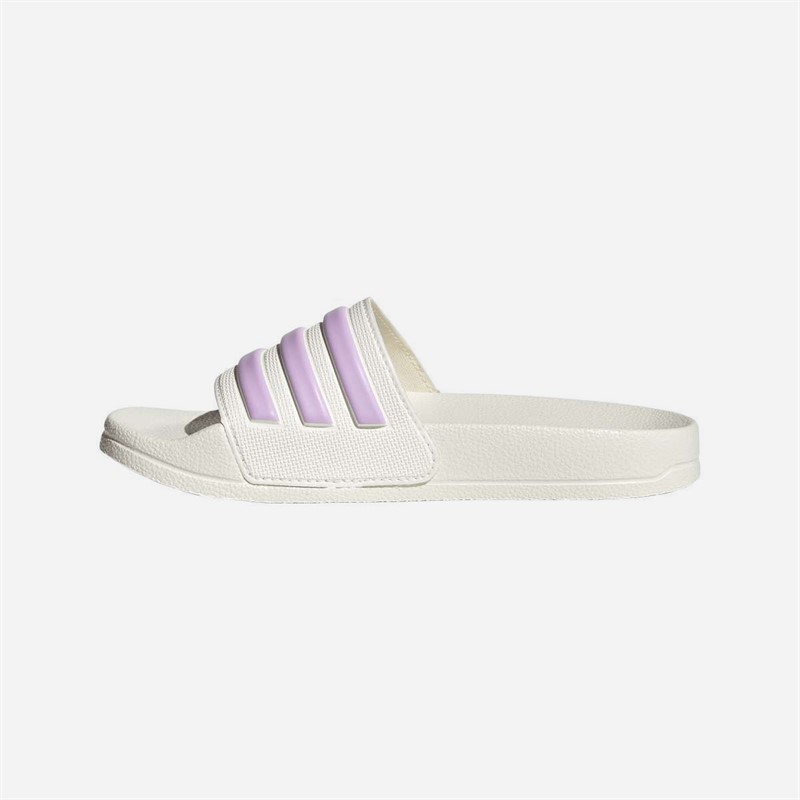 adidas Junior Adilette Shower Sliders Off White/Bliss Lilac/Halo Mint
