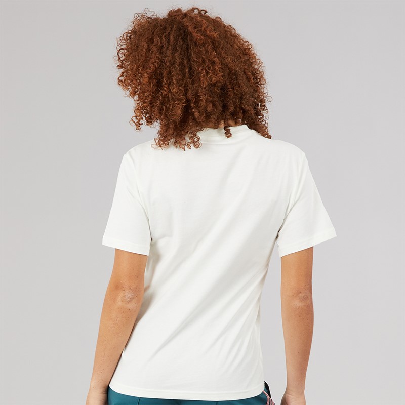 adidas Womens Lounge Food Graphic T-Shirt Off White