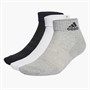 adidas Sportswear Cushioned Three Pack Ankle Socks Medium Grey Heather/White/Black