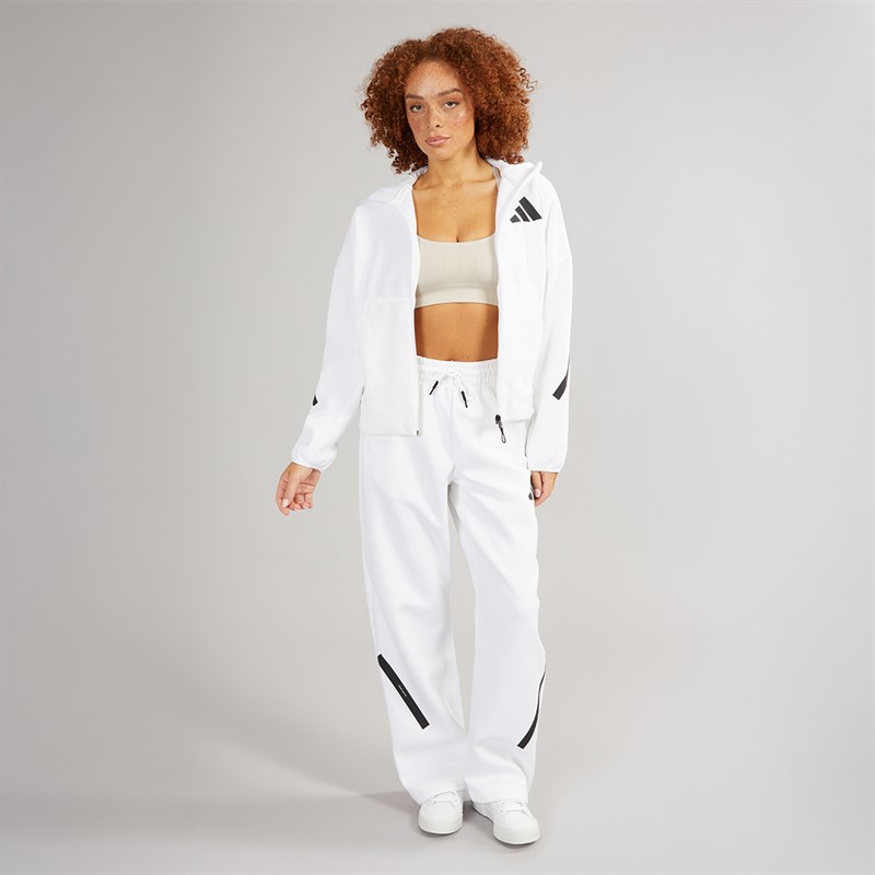 adidas Womens Z.N.E Barrel Track Pants White/Black