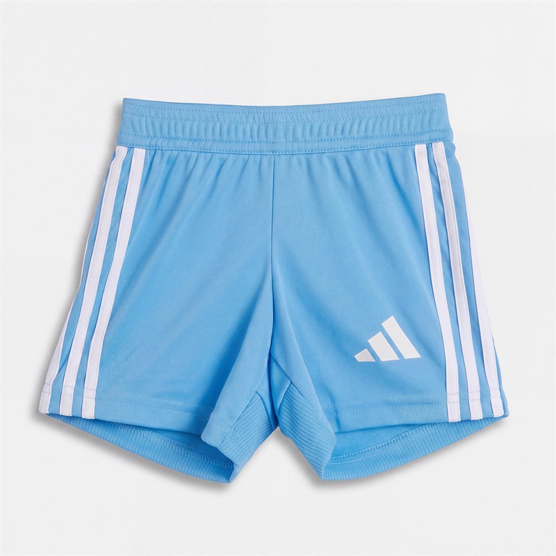 adidas Infant Boys Tiro 25 Essentials Jersey T-Shirt And Shorts Set Semi Lucid Blue/White