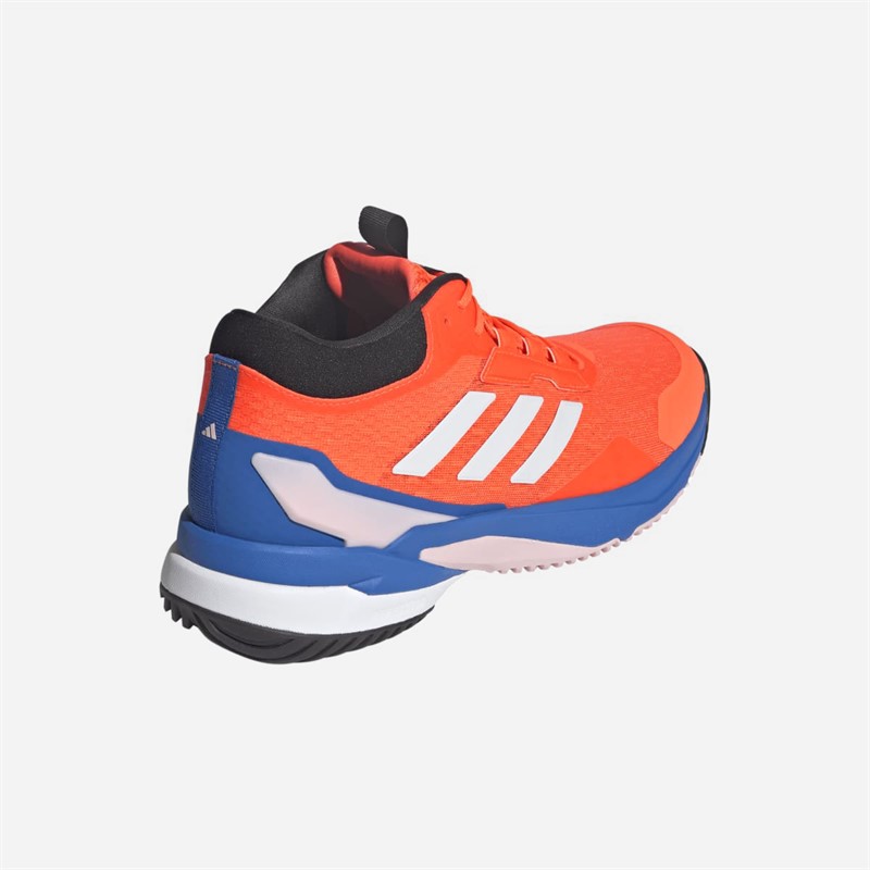 adidas Mens Crazyflight 6 Mid Indoor Court Shoes Team Solar Orange/Zero Metalic/Bright Royal