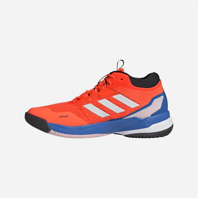 adidas Mens Crazyflight 6 Mid Indoor Court Shoes Team Solar Orange/Zero Metalic/Bright Royal