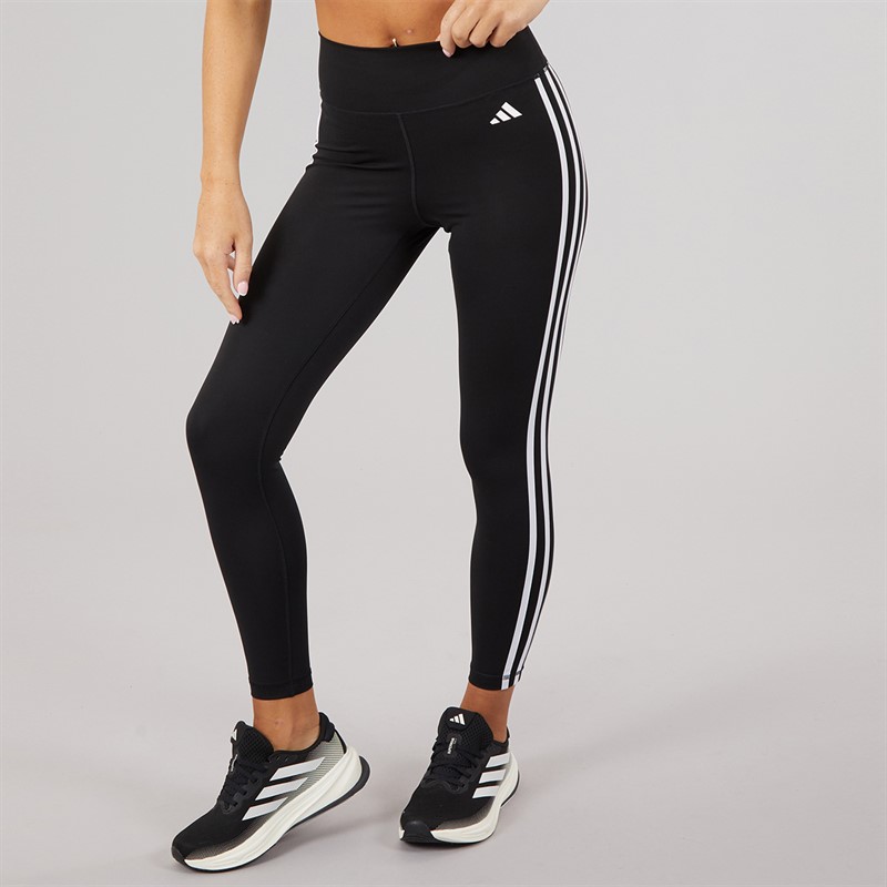 adidas Womens Train Essentials 3-Stripes High Waisted 7/8 Leggings Black