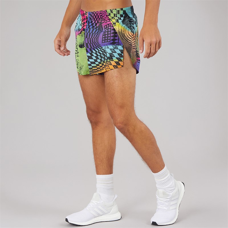 adidas Mens X Jeremy Scott Shorts Acid Yellow/Semi Lucid Fuchsia/Active Purple