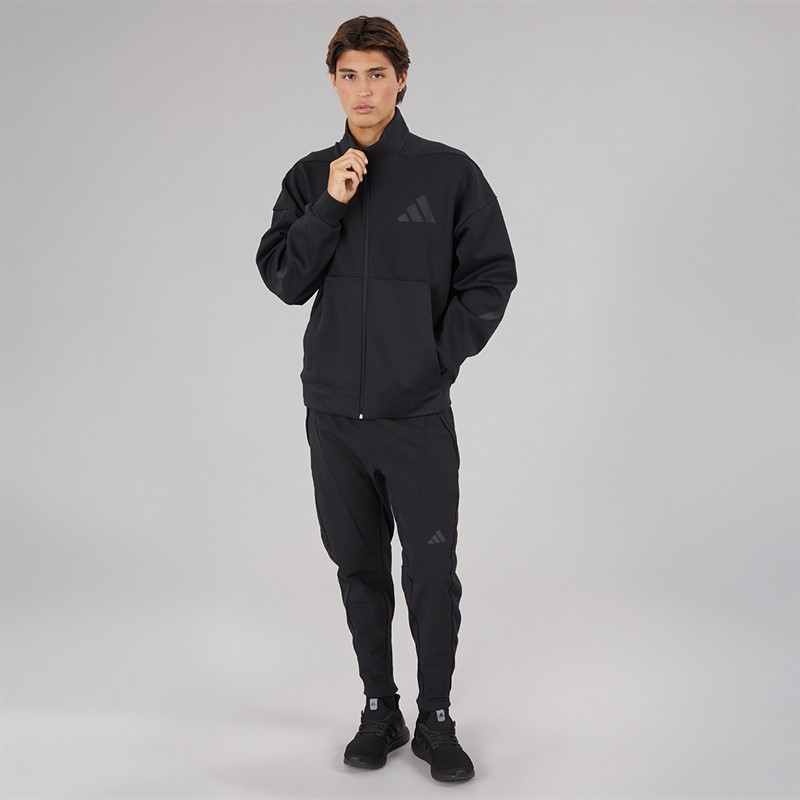 adidas Mens Z.N.E Full Zip Track Top Black