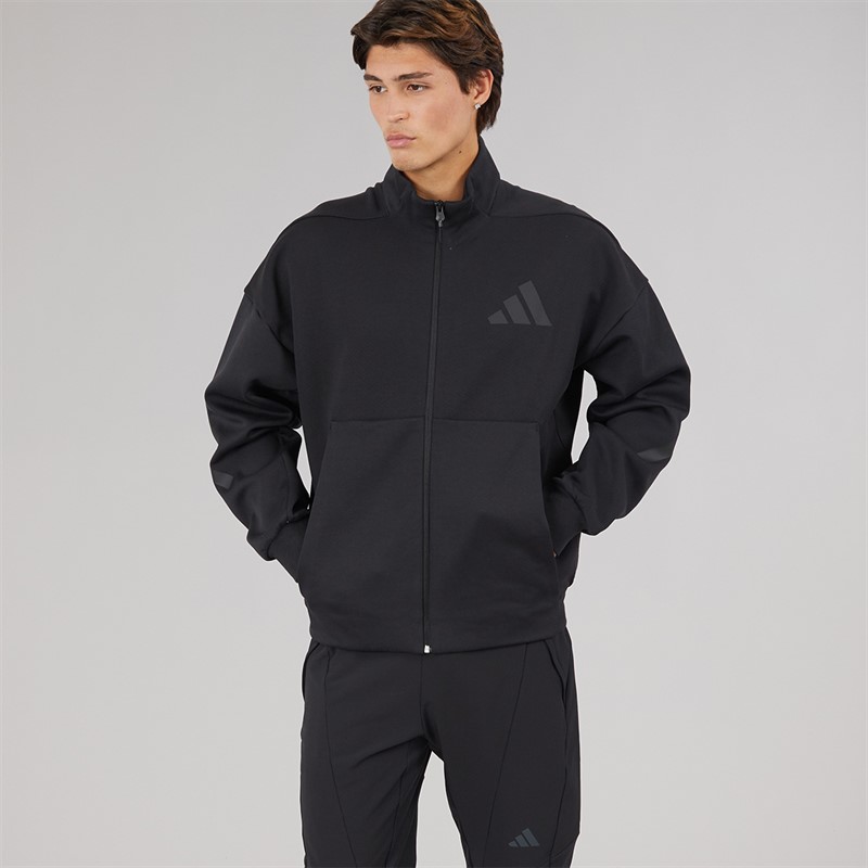 adidas Mens Z.N.E Full Zip Track Top Black