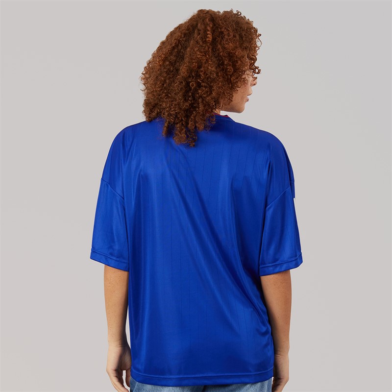 adidas Womens House Of Tiro Nations Pack Boyfriend Fit T-Shirt Semi Lucid Blue