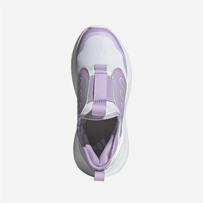 adidas Junior Girls Tensaur Comfort Trainers Cloud White/Lime Burst/Powder Plum