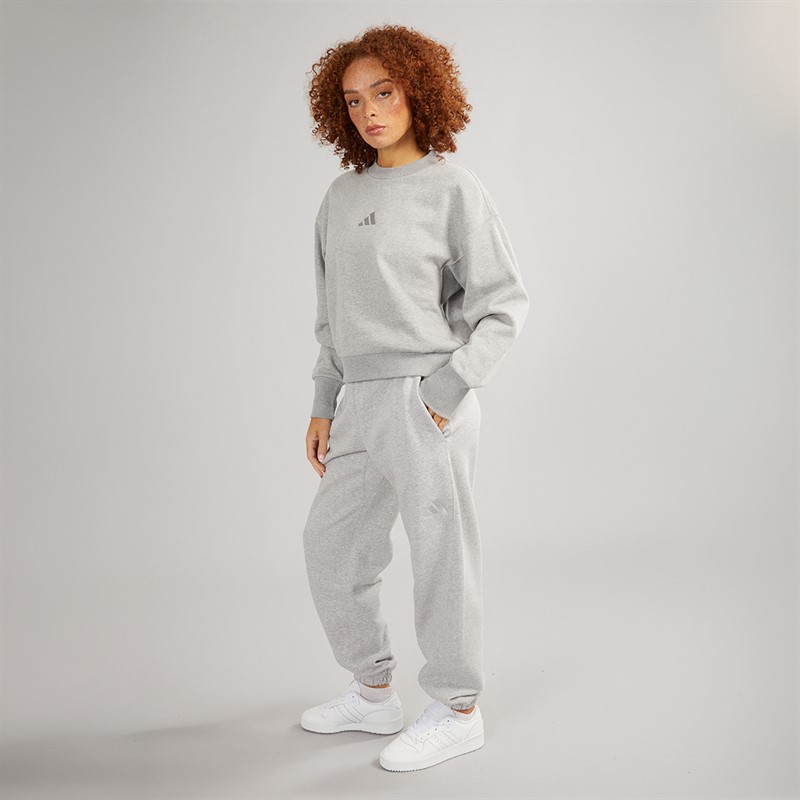 adidas Womens All SZN Fleece Joggers Medium Grey Heather