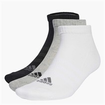 adidas Sportswear Cushioned Three Pack Low Cut Ankle Socks Medium Grey Heather/White/Black