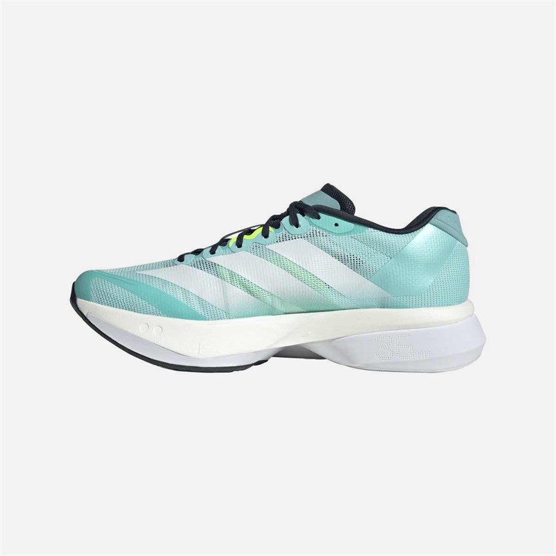 adidas Mens Adizero Boston 13 Lightstrike Pro Neutral Running Shoes Flash Aqua/Cloud White/Lucid Lemon