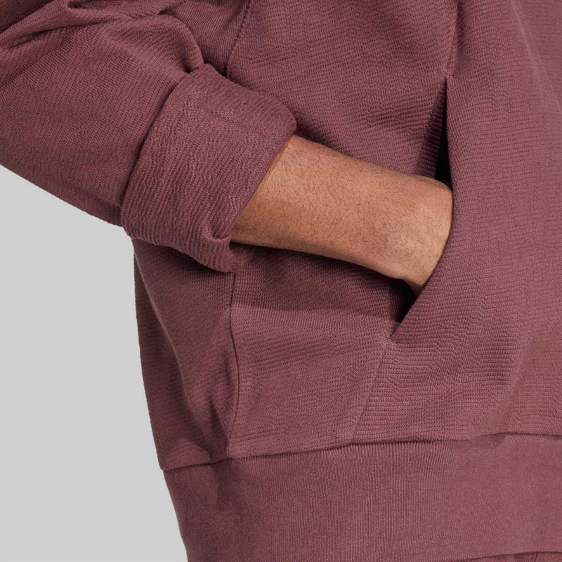 adidas Herren All SZN Cloud Jersey Kapuzenpullover Aurora Ruby/Aurora Ruby