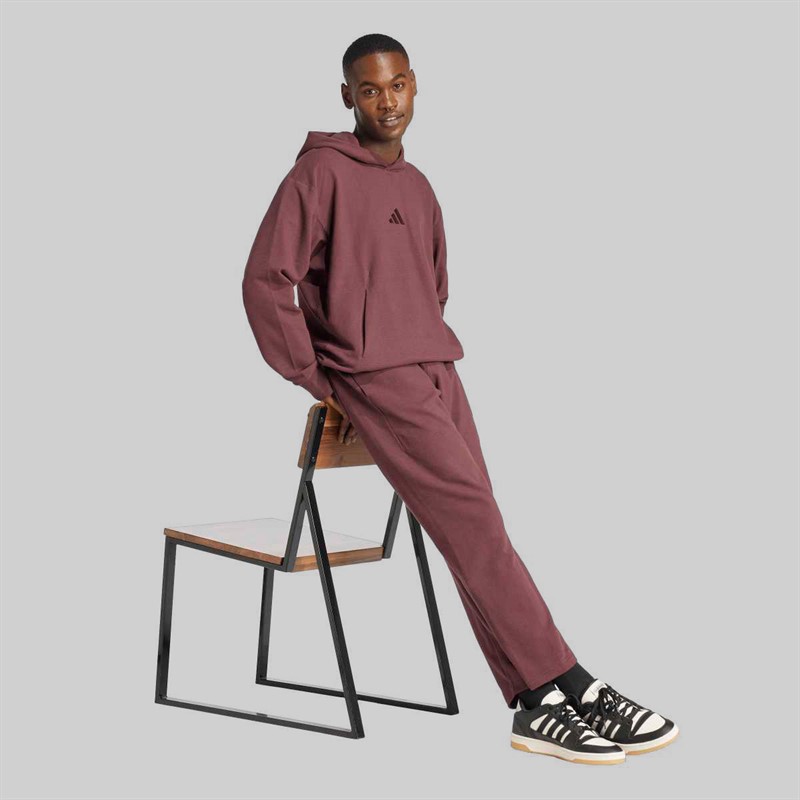 adidas Herren All SZN Cloud Jersey Kapuzenpullover Aurora Ruby/Aurora Ruby