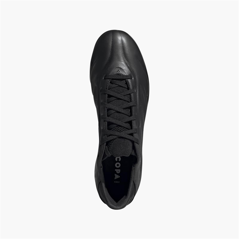adidas Mens Copa Pure 3 Pro Black Pack FG Firm Ground Football Boots Core Black/Core Black/Iron Metallic
