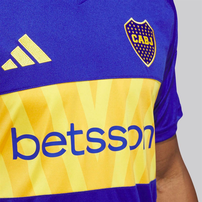 adidas Mens Cabj Boca Juniors 24/25 Home Jersey Semi Lucid Blue/Bold Gold