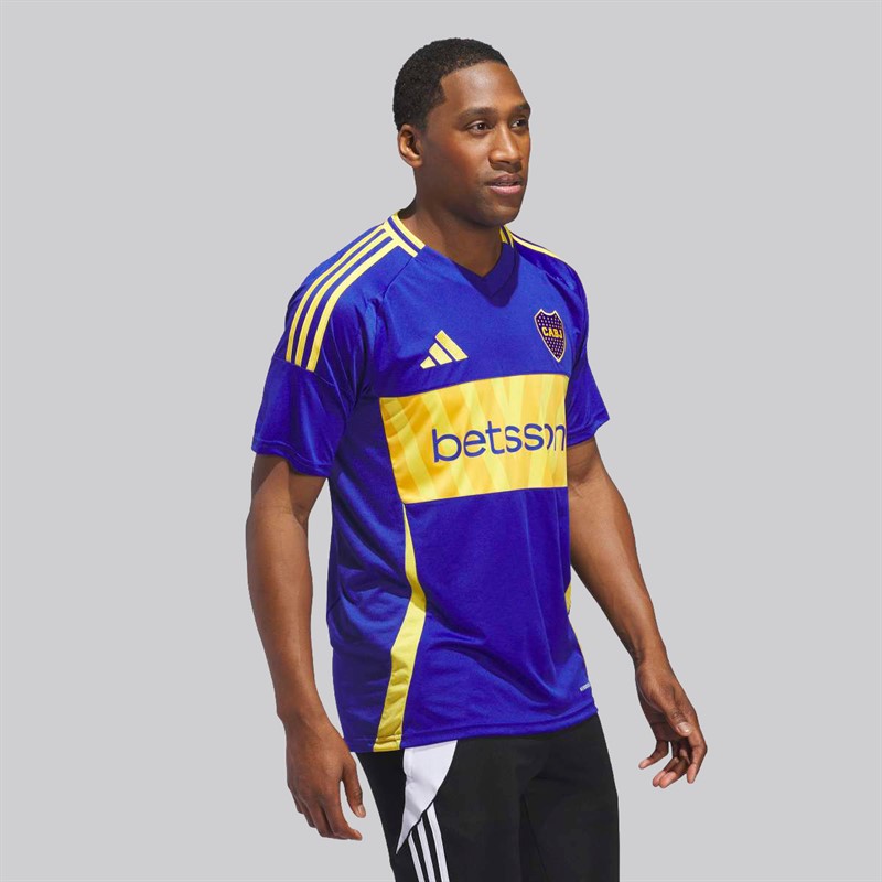 adidas Mens Cabj Boca Juniors 24/25 Home Jersey Semi Lucid Blue/Bold Gold