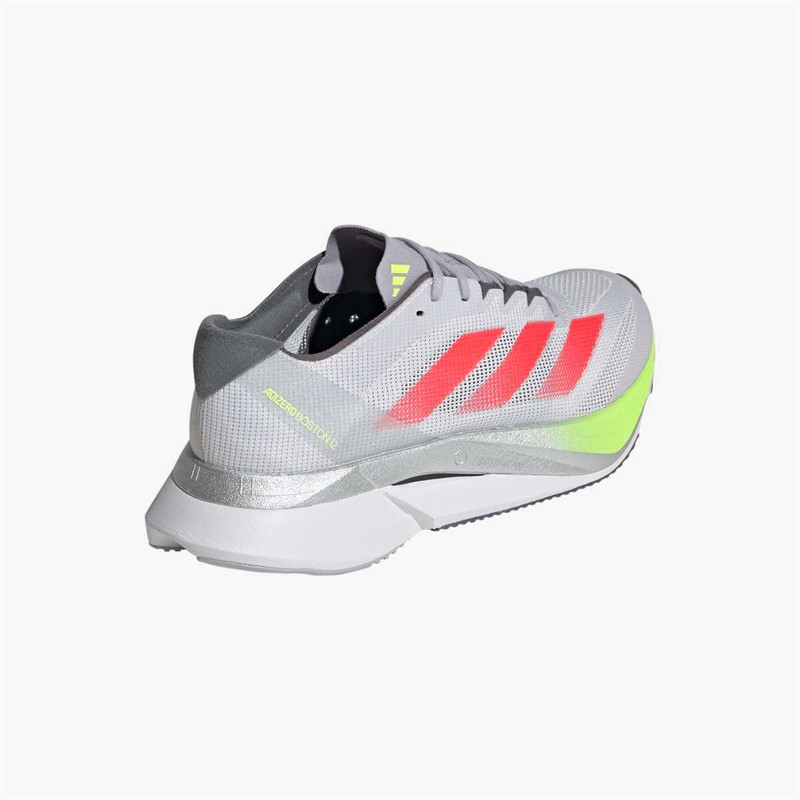 adidas Womens Adizero Boston 12 Lightstrike Pro Neutral Running Shoes Dash Grey/Lucid Red/Lucid Lemon